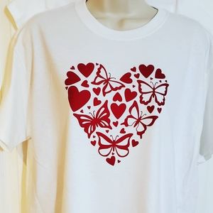 Custom butterfly heart shirt